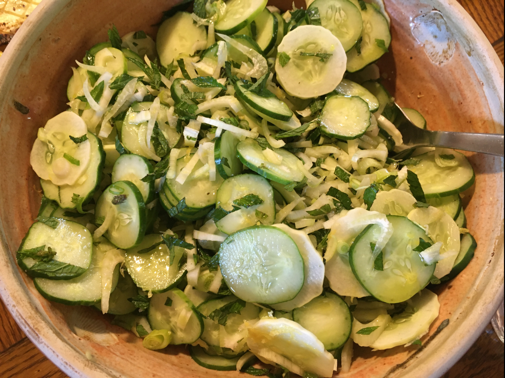 Fennel, Cucumber and Mint Salad | Abundance Acres